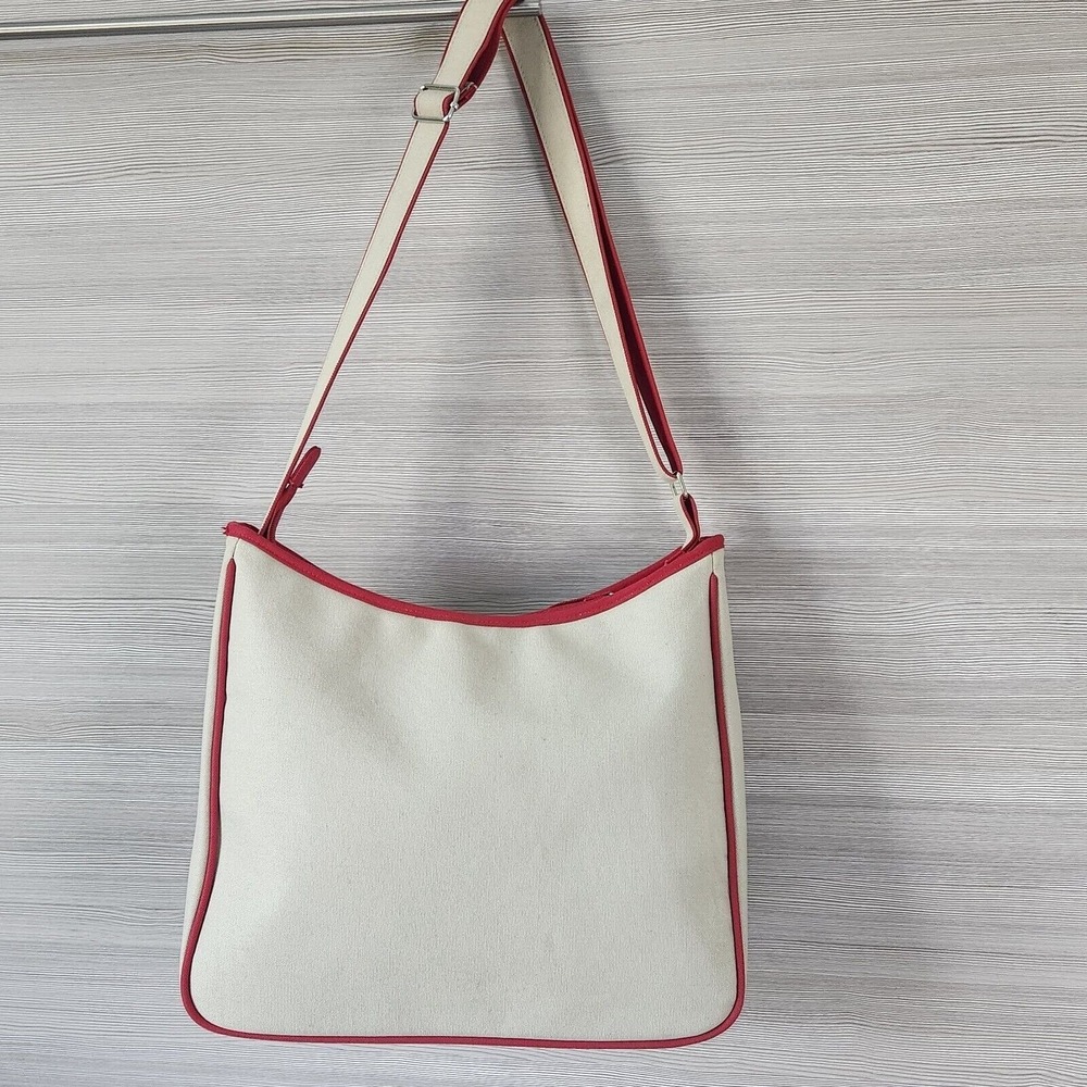 Vintage 2005 Hello Kitty Royal Crown Messenger Bag Sanrio Y2K Canvas Crossbody - Picture 9 of 16